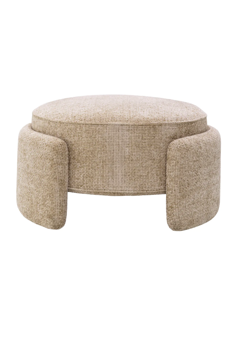 Round Upholstered Modern Stool | Eichholtz Ortega | Oroatrade.com