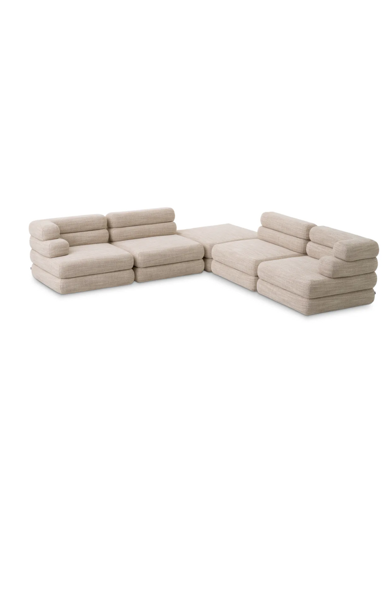  Beige Tiered Modular Sofa | Eichholtz Malaga | Oroatrade.com