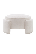 Round Upholstered Modern Stool | Eichholtz Ortega | Oroatrade.com