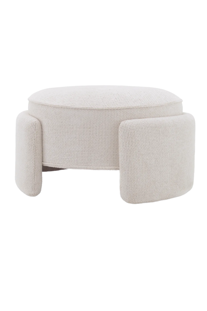 Round Upholstered Modern Stool | Eichholtz Ortega | Oroatrade.com