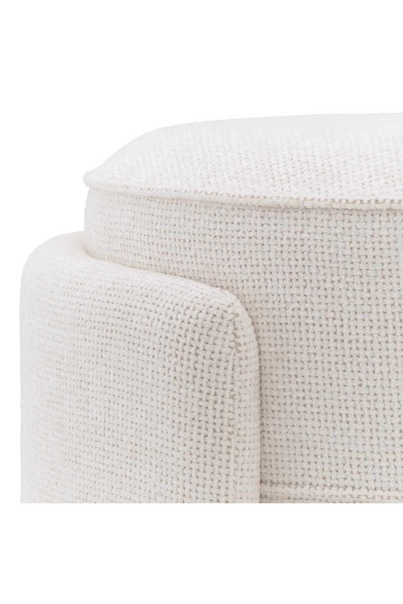 Round Upholstered Modern Stool | Eichholtz Ortega | Oroatrade.com