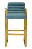 Padded Modern Bar Stool | Eichholtz Olsen | Oroatrade.com