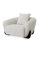 White Curved Lounge Chair | Eichholtz Siderno | Oroatrade.com