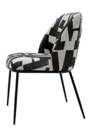 Printed Black Fabric Dining Chair | Eichholtz Caleb | Oroatrade.com