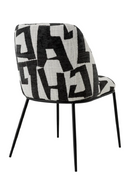 Printed Black Fabric Dining Chair | Eichholtz Caleb | Oroatrade.com