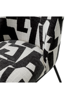 Printed Black Fabric Dining Chair | Eichholtz Caleb | Oroatrade.com