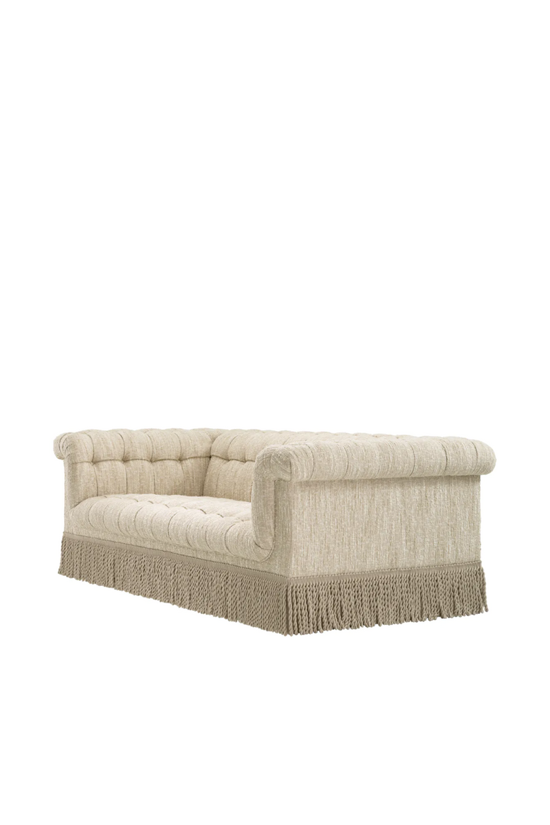 Cream Boucle Tufted Fringe Sofa | Eichholtz Dorantes | Oroatrade.com