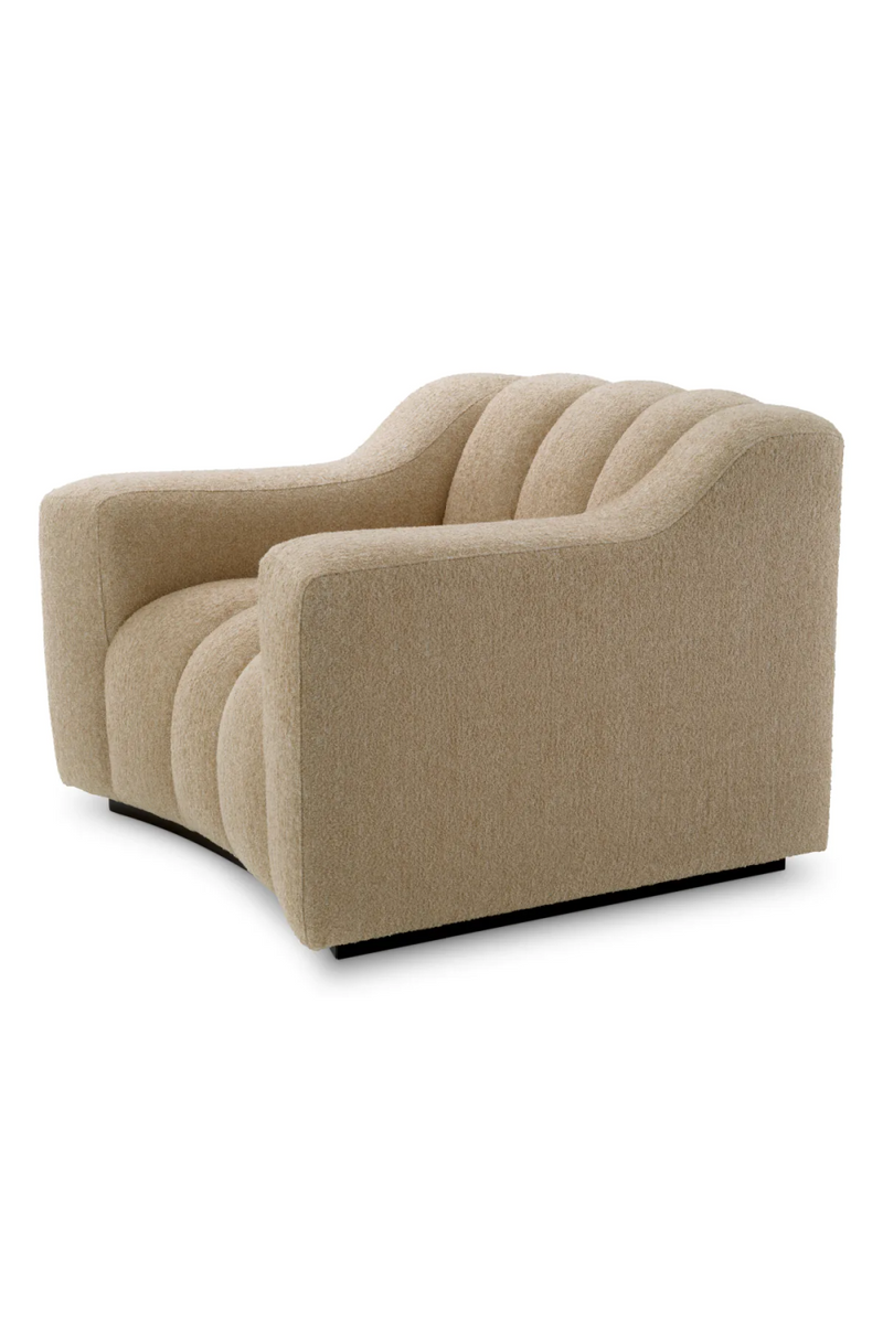 Beige Channeled Lounge Chair | Eichholtz Kelly | Oroatrade.com