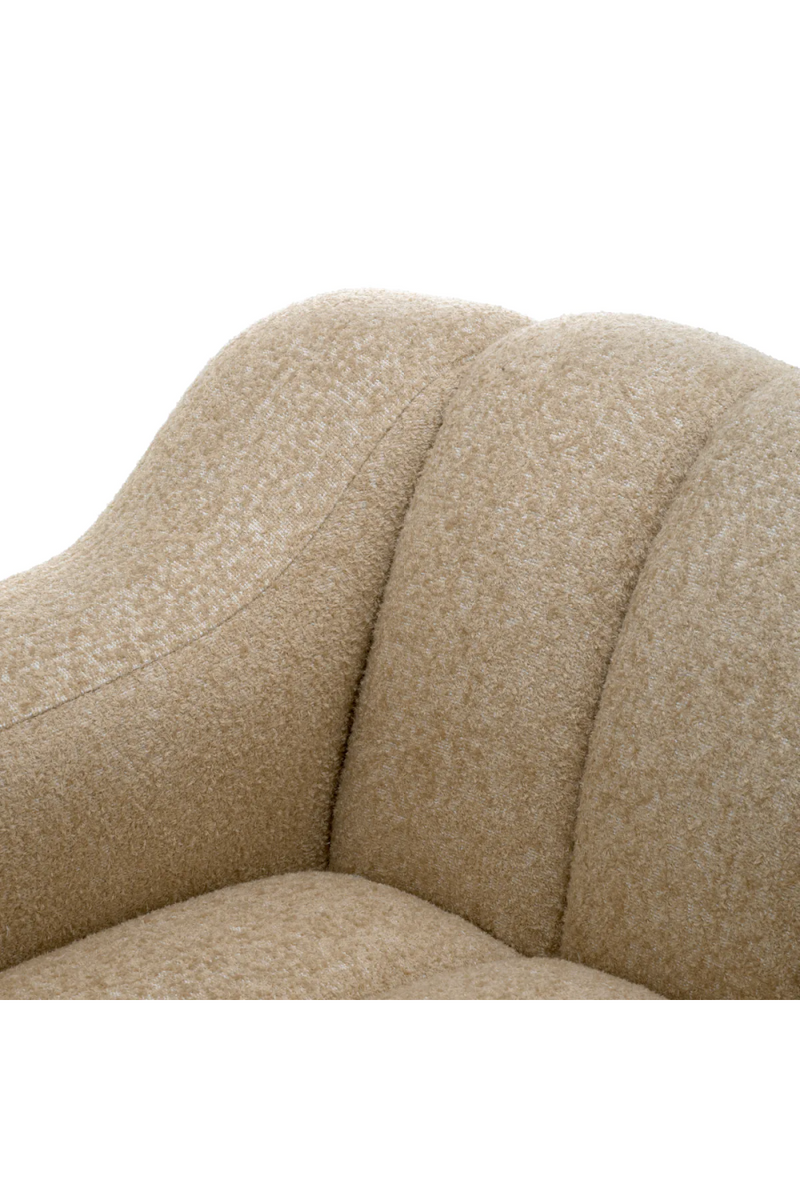 Beige Channeled Lounge Chair | Eichholtz Kelly | Oroatrade.com