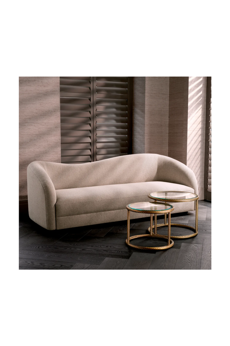 Greige Curved Sofa | Eichholtz Divisadero | Oroatrade.com