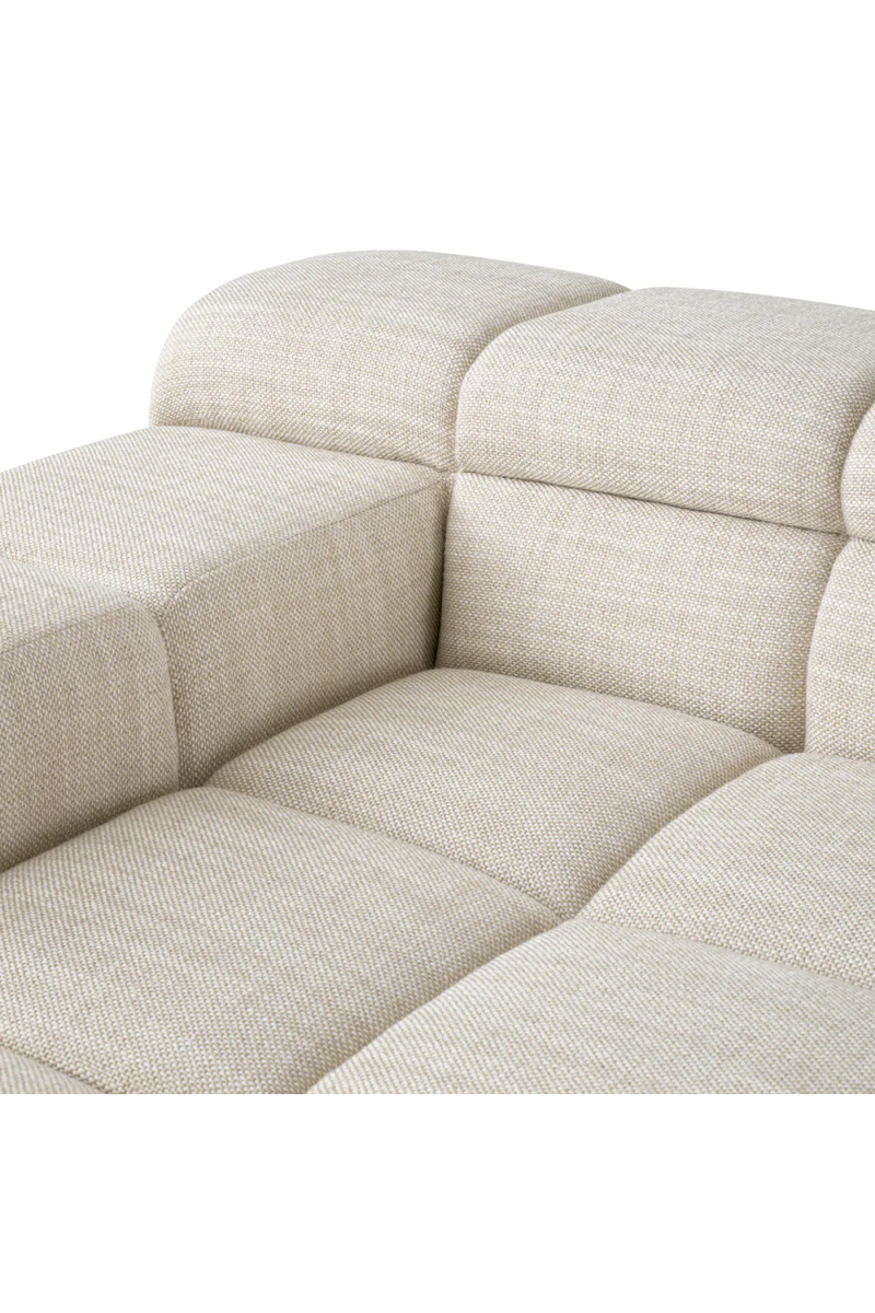 Beige Grid-Tufted Modular Sofa | Eichholtz Hunter | Oroatrade.com