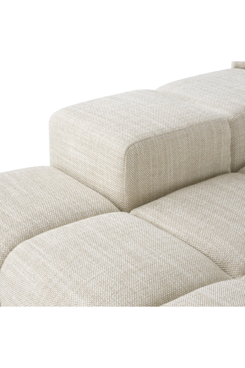 Beige Grid-Tufted Modular Sofa | Eichholtz Hunter | Oroatrade.com