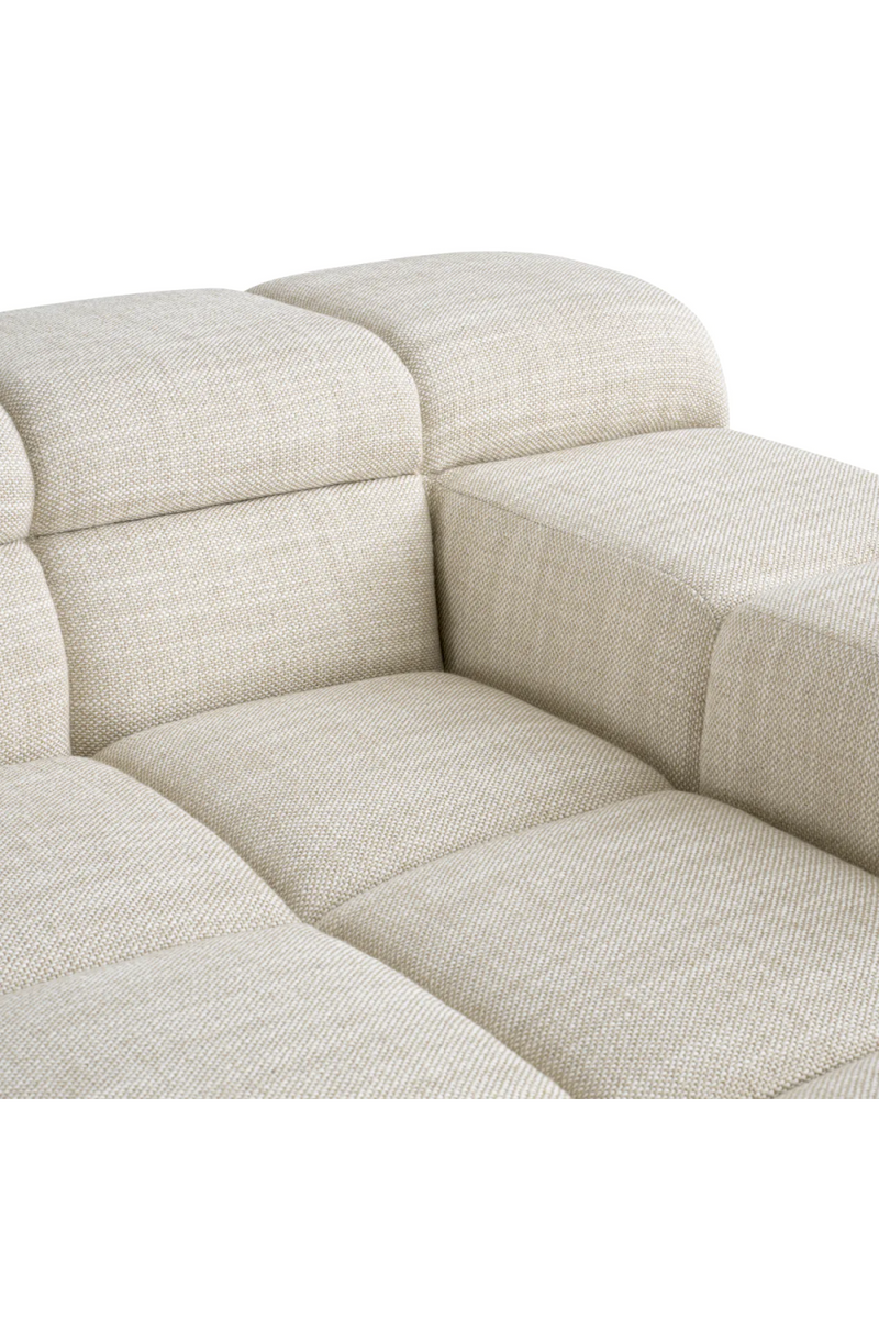 Beige Grid-Tufted Modular Sofa | Eichholtz Hunter | Oroatrade.com