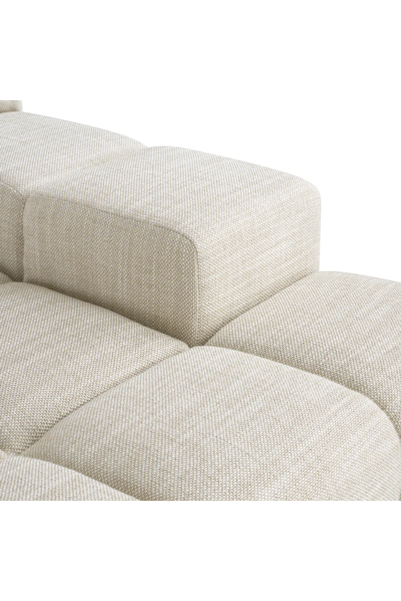 Beige Grid-Tufted Modular Sofa | Eichholtz Hunter | Oroatrade.com