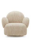 Bouclé Cream Swivel Chair | Eichholtz Madrone | Oroatrade.com