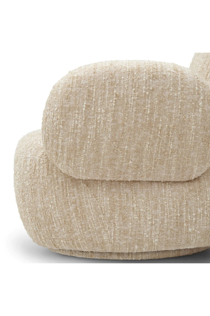 Bouclé Cream Swivel Chair | Eichholtz Madrone | Oroatrade.com