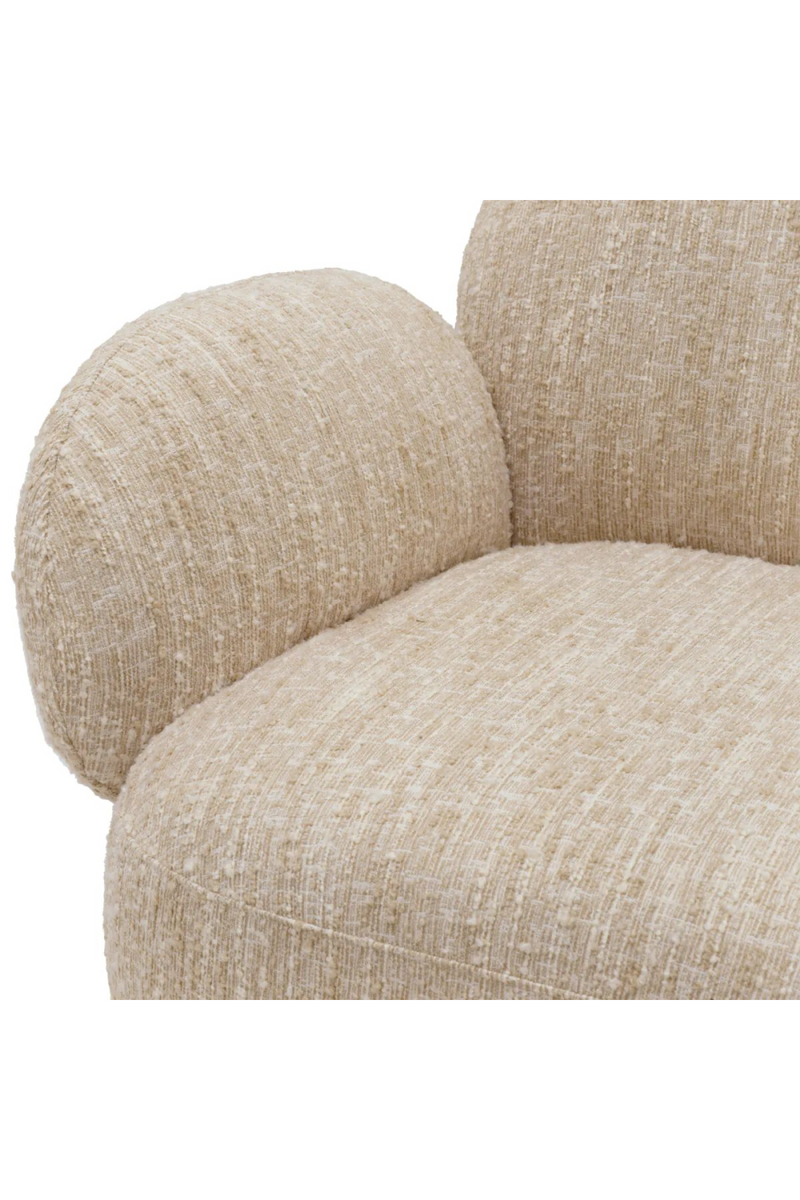 Bouclé Cream Swivel Chair | Eichholtz Madrone | Oroatrade.com