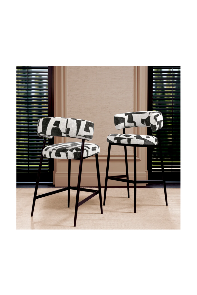 Brooklyn Black Counter Stool | Eichholtz Folsom | Oroatrade.com