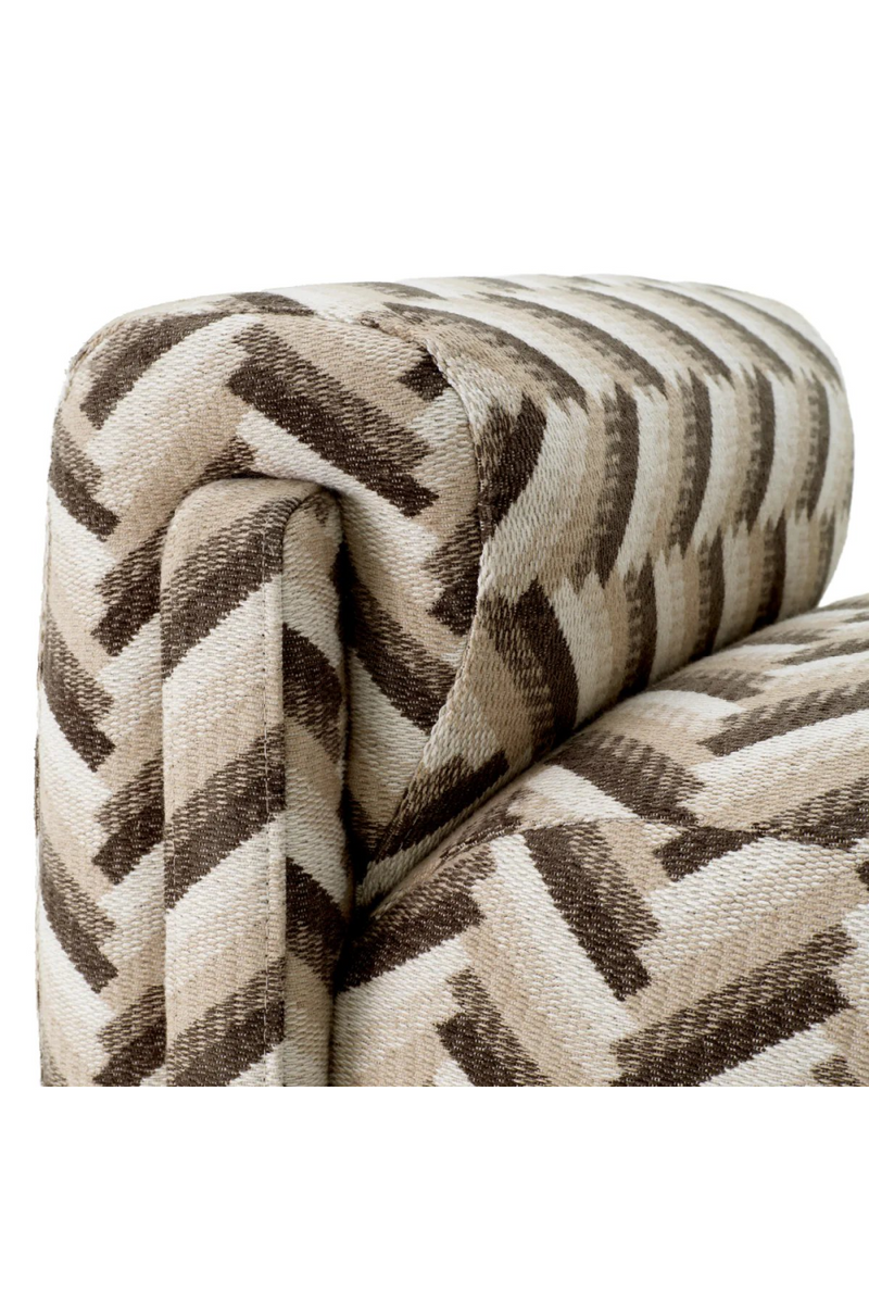 Chevron Brown Bench | Eichholtz Del Vale | Oroatrade.com