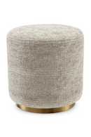 Beige Cylindrical Dining Stool | Eichholtz Greer | Oroatrade.com