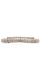 Beige Channeled Curved Sofa | Eichholtz Alison | Oroatrade.com