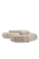 Beige Channeled Curved Sofa | Eichholtz Alison | Oroatrade.com