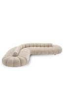 Beige Channeled Curved Sofa | Eichholtz Alison | Oroatrade.com