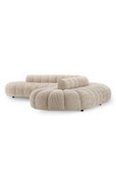 Beige Channeled Curved Sofa | Eichholtz Alison | Oroatrade.com