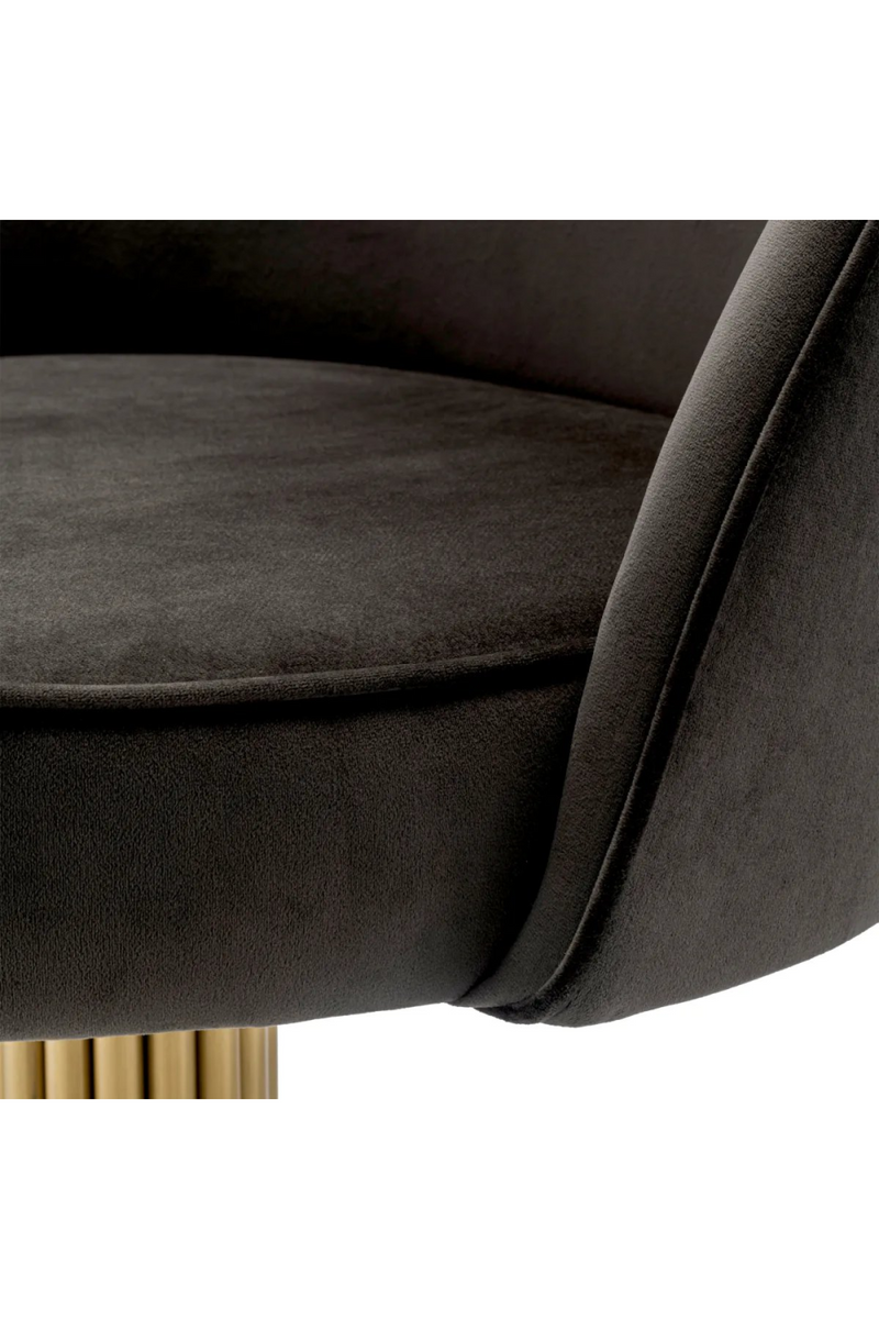 Gray Velvet Dining Chair | Eichholtz Dorland | Oroatrade.com