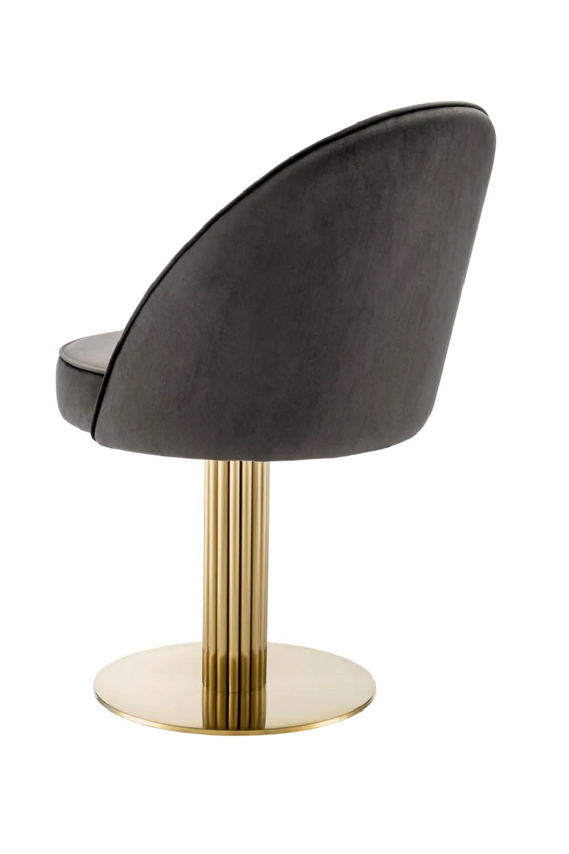 Gray Velvet Dining Chair | Eichholtz Dorland | Oroatrade.com