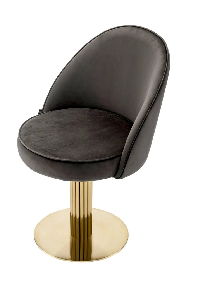 Gray Velvet Dining Chair | Eichholtz Dorland | Oroatrade.com