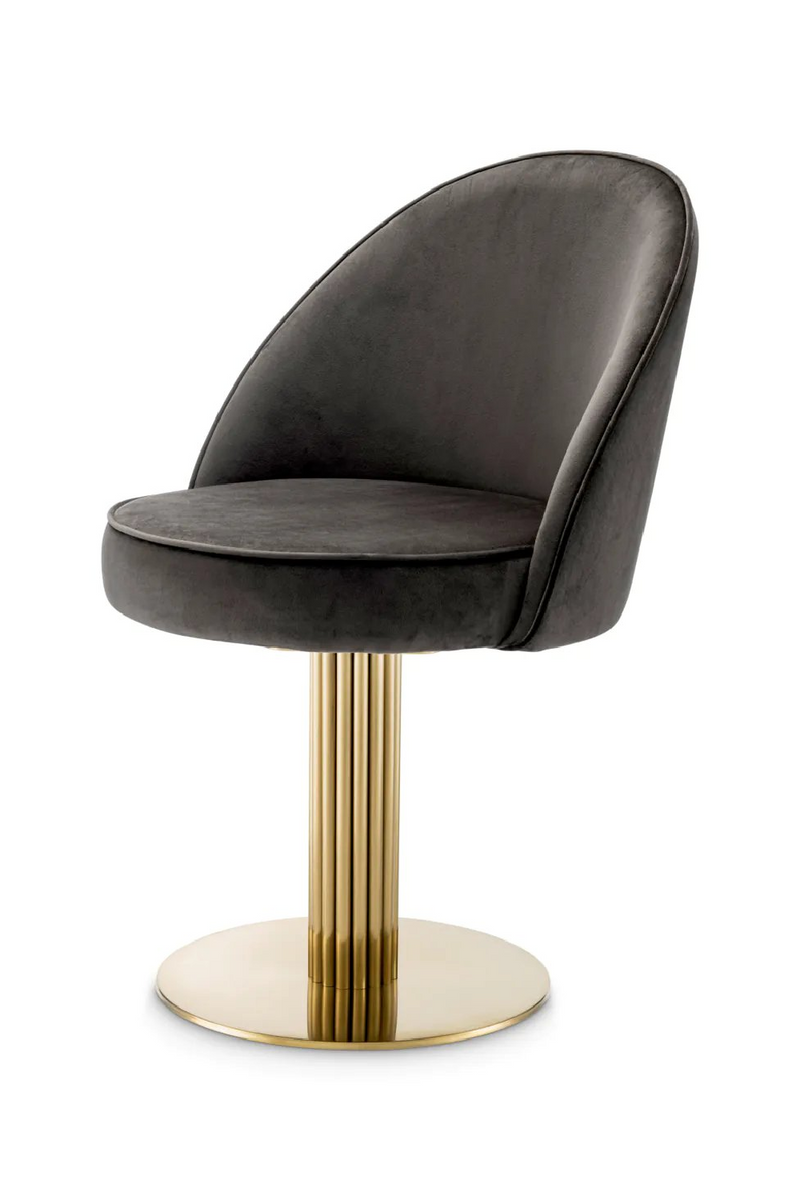 Gray Velvet Dining Chair | Eichholtz Dorland | Oroatrade.com