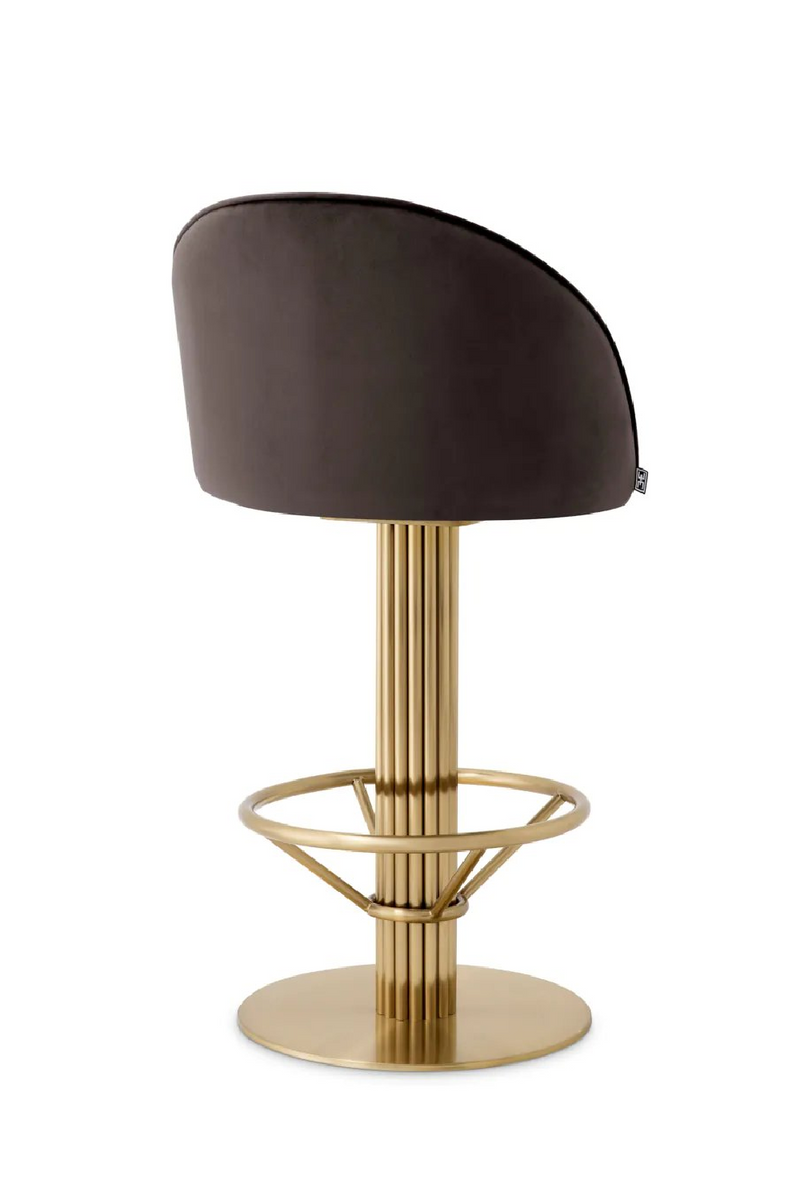 Gray Velvet Counter Stool | Eichholtz Dorland | Oroatrade.com