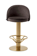 Gray Velvet Counter Stool | Eichholtz Dorland | Oroatrade.com