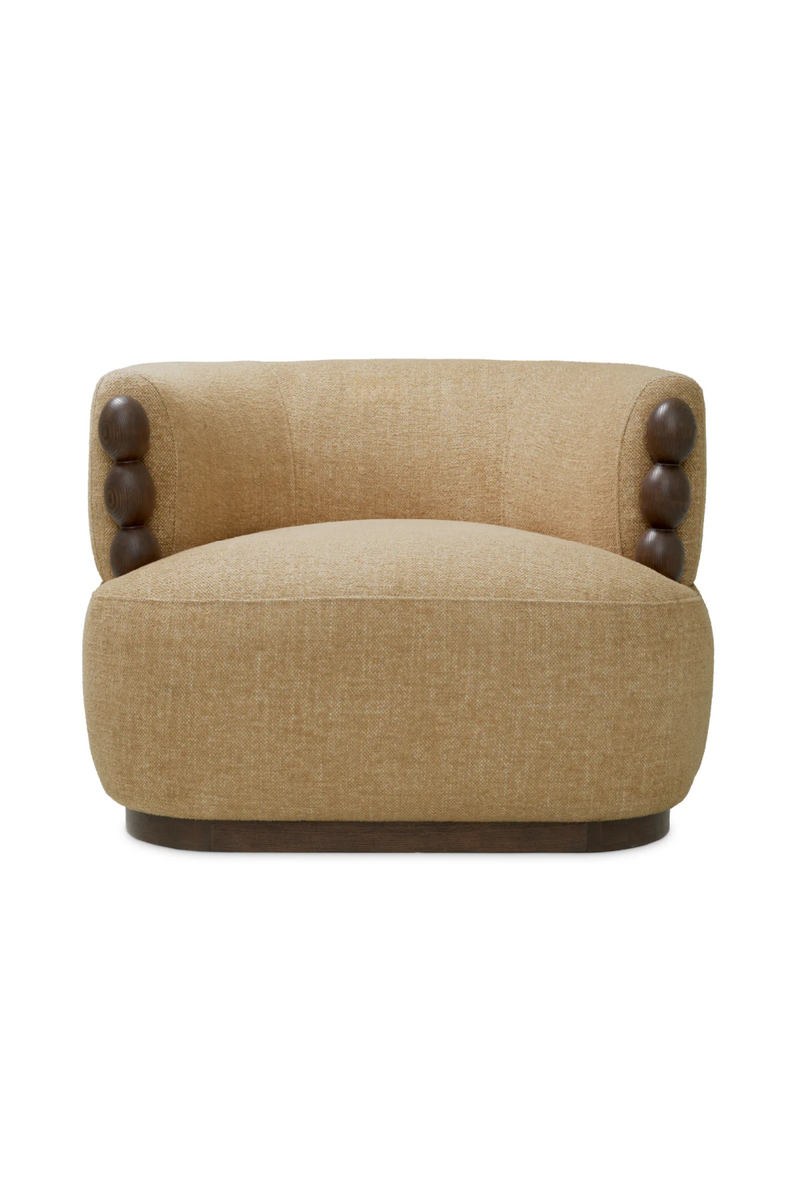 Wooden Accent Beige Lounge Chair | Eichholtz Grimaud | Oroatrade.com