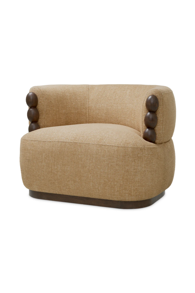 Wooden Accent Beige Lounge Chair | Eichholtz Grimaud | Oroatrade.com