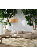 Beige Leather Curved Sofa | Eichholtz Marvella | Oroatrade.com