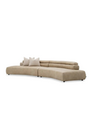 Beige Leather Curved Sofa | Eichholtz Marvella | Oroatrade.com