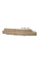 Beige Leather Curved Sofa | Eichholtz Marvella | Oroatrade.com