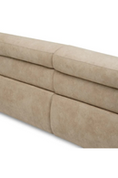 Beige Leather Curved Sofa | Eichholtz Marvella | Oroatrade.com