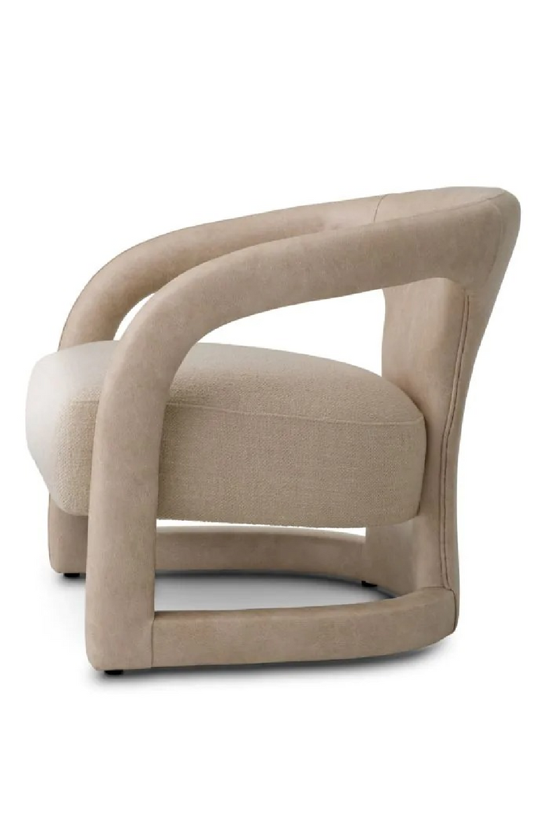 Beige Leather Accent Chair | Eichholtz Voletta | Oroatrade.com