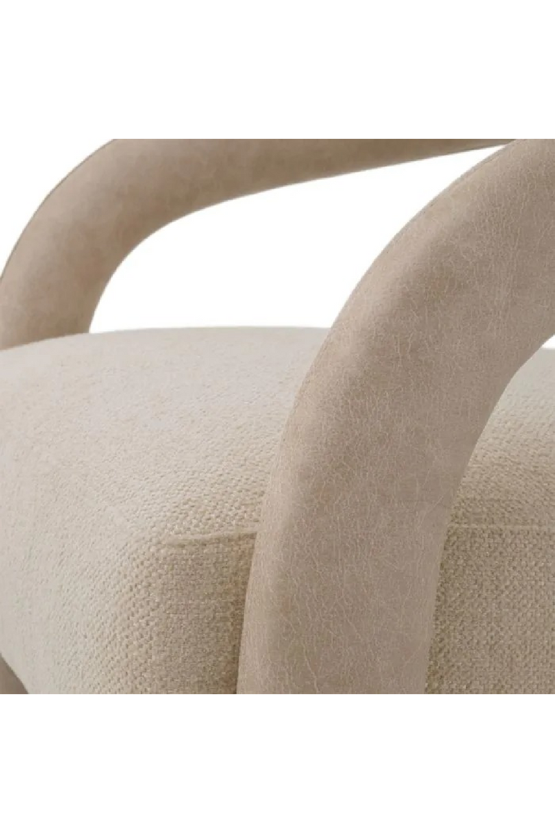 Beige Leather Accent Chair | Eichholtz Voletta | Oroatrade.com