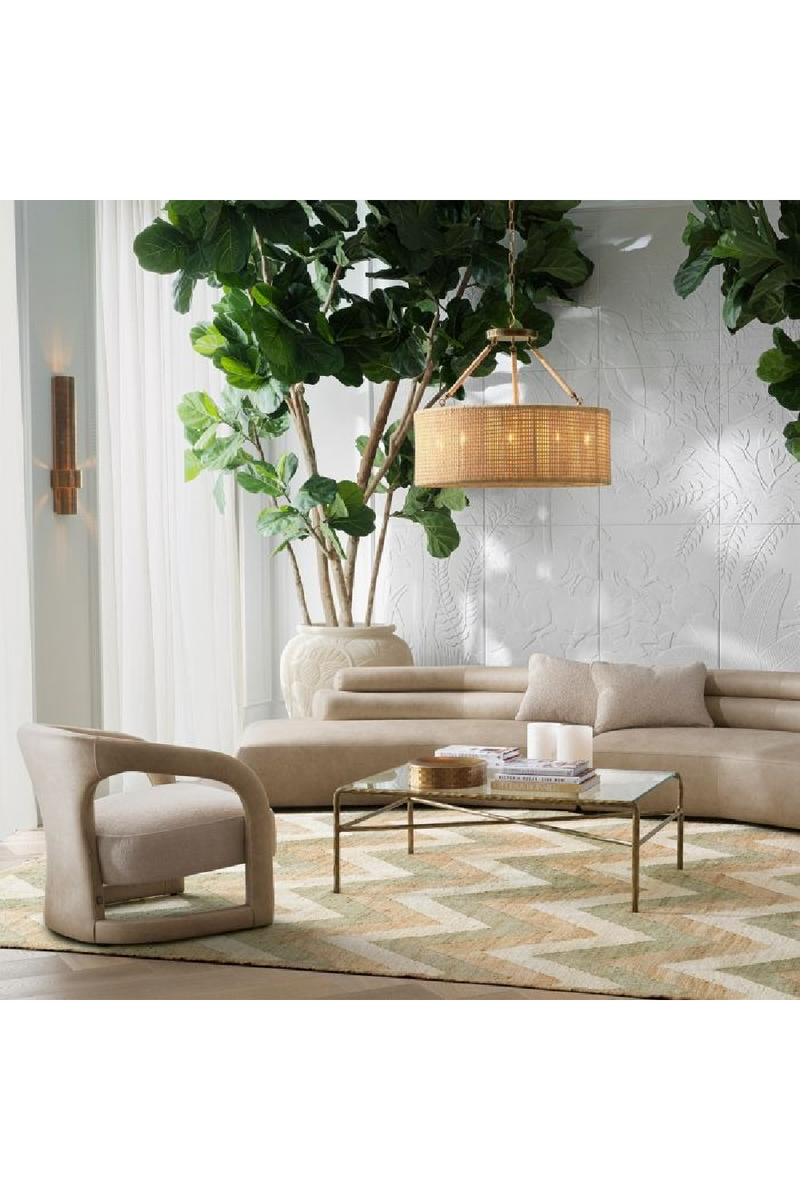 Beige Leather Accent Chair | Eichholtz Voletta | Oroatrade.com