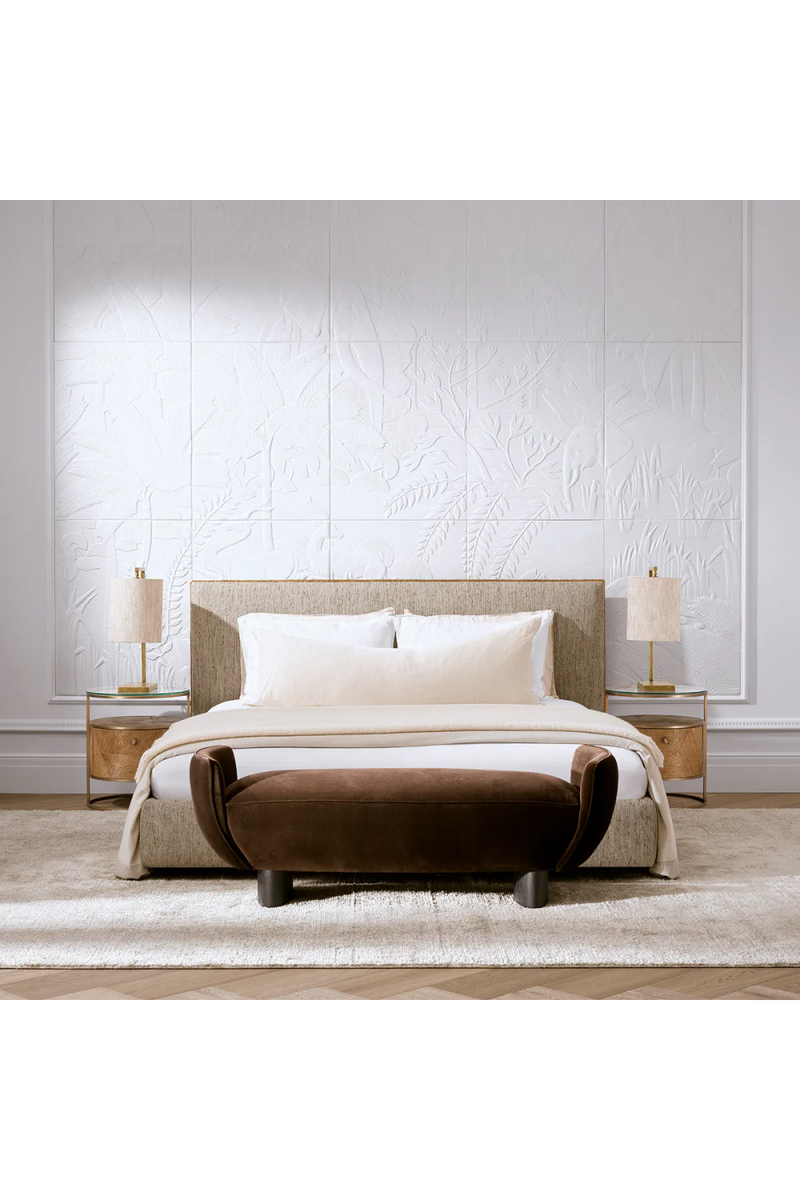 Brown Velvet Bench | Eichholtz Stirling | Oroatrade.com