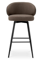 Curved Dark Gray Bar Stool | Eichholtz Camerota | Oroatrade.com