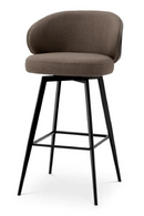 Curved Dark Gray Bar Stool | Eichholtz Camerota | Oroatrade.com