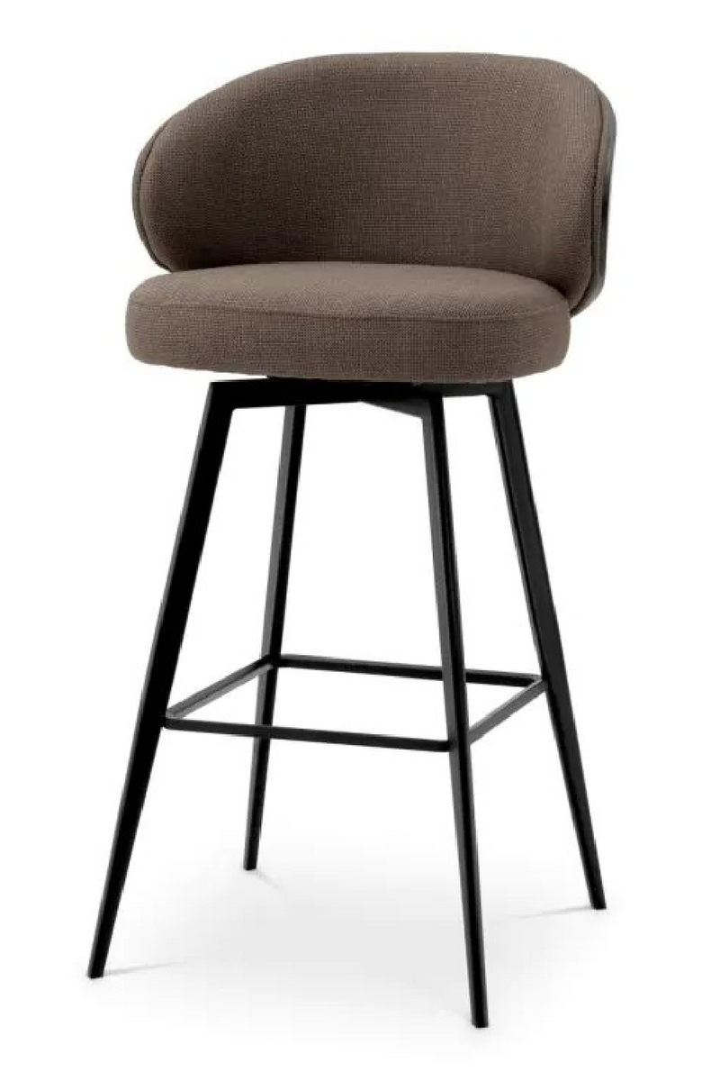 Curved Dark Gray Bar Stool | Eichholtz Camerota | Oroatrade.com