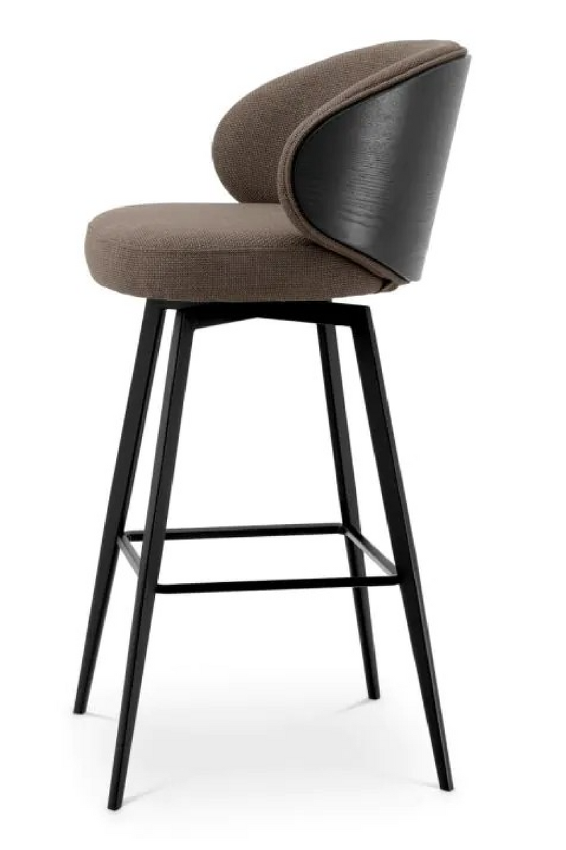 Curved Dark Gray Bar Stool | Eichholtz Camerota | Oroatrade.com