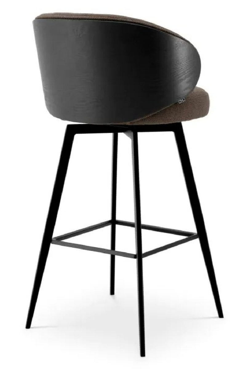 Curved Dark Gray Bar Stool | Eichholtz Camerota | Oroatrade.com