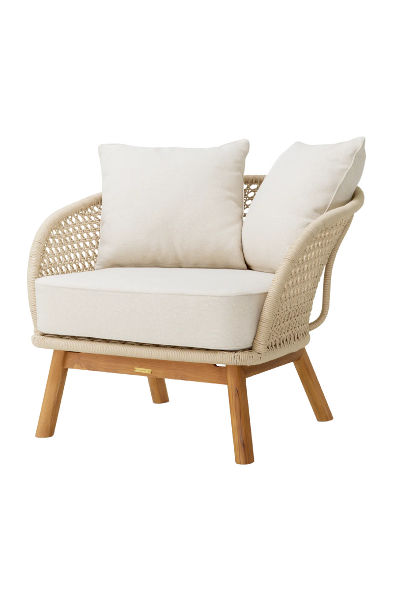 Cream Rope Outdoor Lounge Chair | Eichholtz Trinity | Oroatrade.com